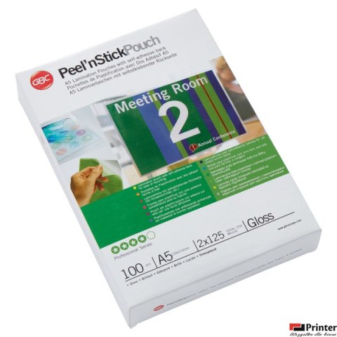 Samoprzylepna folia do laminacji Peel_n_Stick, A5, 125 mic, 3747244, GBC