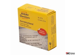 Taśmy korekcyjne, 1 wiersz (podajnik), 4,2 mm x 15 m, białe, AVERY ZWECKFORM, 3513