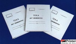 Teczka do akt osobowych A4 350g, przekładki A-E KIEL-TECH 4-00581/5