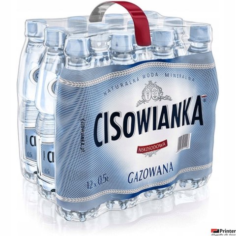 Woda CISOWIANKA 0.5l gazowana zgrzewka 12 szt. KAUCJA