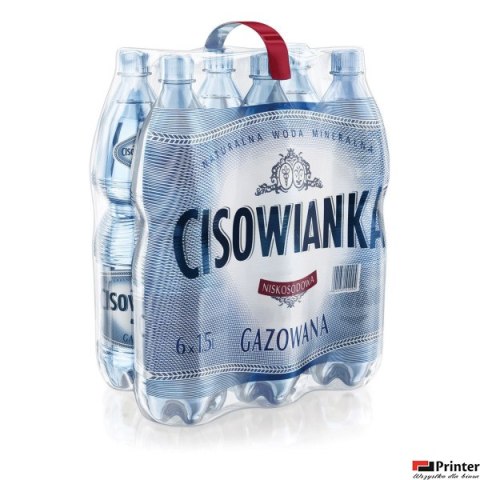 Woda CISOWIANKA 1.5l gazowana zgrzewka 6 szt. KAUCJA