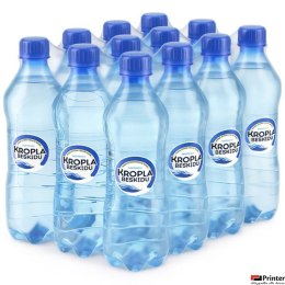 Woda KROPLA BESKIDU gazowana 0.5L butelka PET zgrzewka 12 szt. KAUCJA
