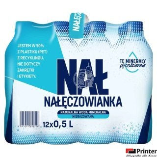 Woda NAŁĘCZOWIANKA niegazowana 0.5L butelka PET zgrzewka 12 szt. KAUCJA
