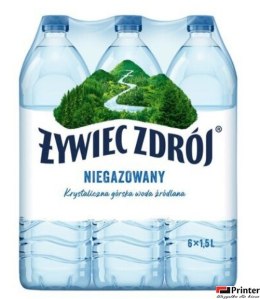 Woda ŻYWIEC ZDRÓJ 1.5l niegazowana zgrzewka 6 szt. KAUCJA
