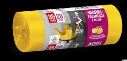 ANNA ZARADNA Worki 35l na śmieci z uszami, zapach cytrusów (28 szt.) 033638