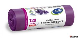 STELLA Worki 120l na śmieci z taśmą ściągającą, zapach lawendy, (10 szt.) l009923