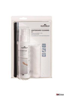 Zestaw do czyszczenia tablic suchościeralnych DURABLE (583300) płyn250ml+ściereczka z mikrofibry