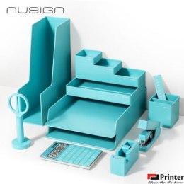 Zestaw na biurko Deli ENS003, 13 elementów, niebieski, ENS003_BL.