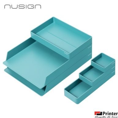 Zestaw organizacyjny Nusign ENS001, 6 elementów, niebieski ENS001-BL Deli