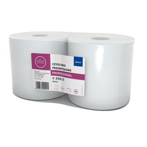 Czyściwo w roli Ellis 2w. celuloza, białe, 190mb a'1/2