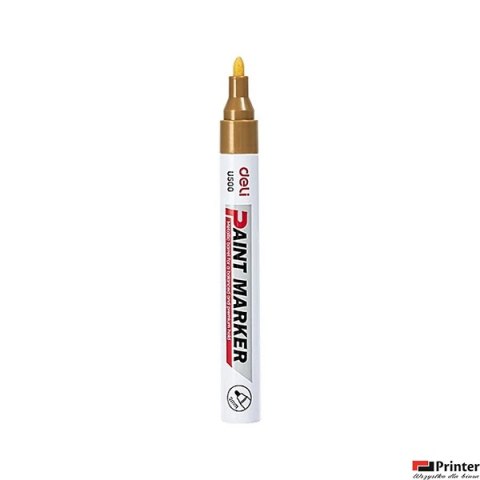 Marker olejowy 2 mm, złoty, EU500_GD, Deli.
