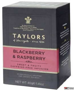 Herbata Jeżyna i Malina 40 g w torebkach TAYLORS (op. 6szt.)