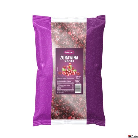 MORESO Żurawina suszona cięta 1kg