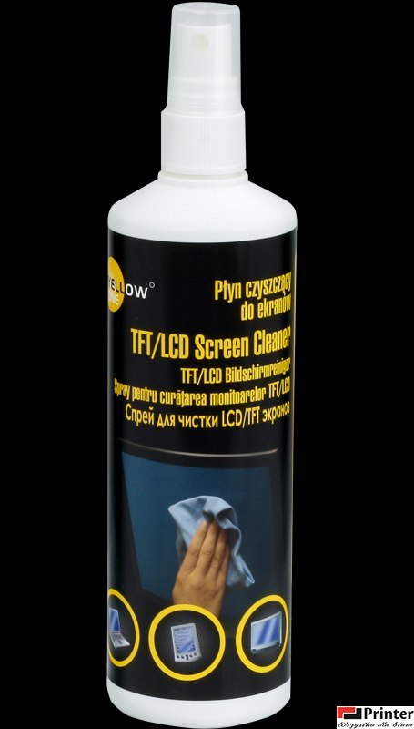 Płyn czyszczący do ekranów 250 ml, ściereczka z mikrofibry 40 x 40 cm YELLOW ONE 125-1033