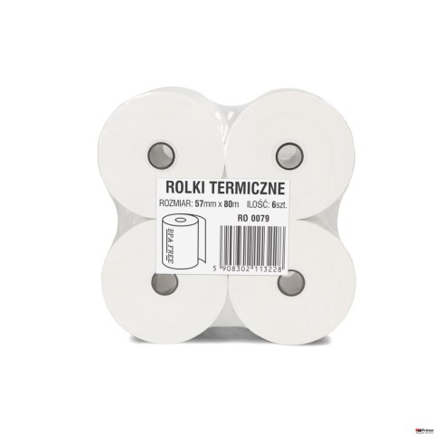 Rolki termiczne DOTTS 57mm x 90m (4szt) BPA FREE