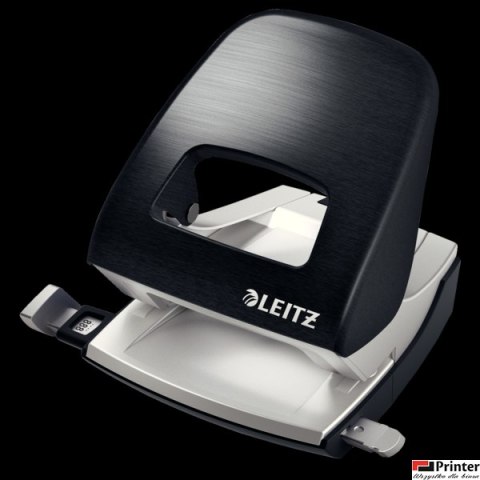 Dziurkacz duży metalowy Leitz Style, czarny, 10 lat gwarancji, 30 kartek 50060094