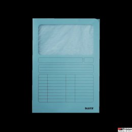 Ofertówka kartonowa LEITZ okienko A4 jasnoniebieska 39500030 Folder