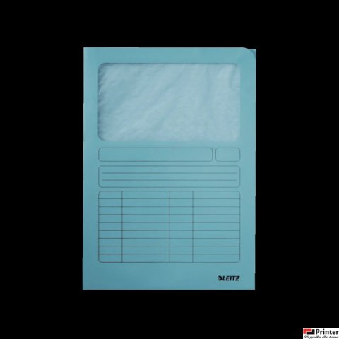 Ofertówka kartonowa LEITZ okienko A4 jasnoniebieska 39500030 Folder