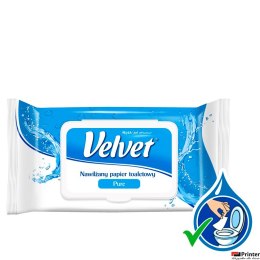 Papier toaletowy VELVET nawilżany (42) PURE bezzapachowy