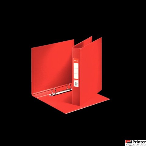 Segregator Esselte A5 z 2 kółkami, grzbiet 40 mm, czerwony, , 47683