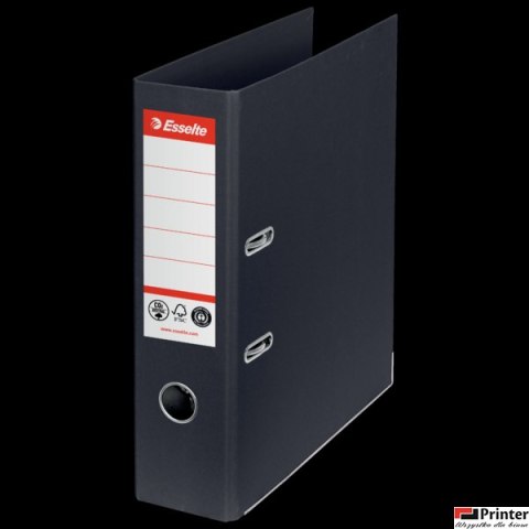 Segregator Esselte No.1 neutralny pod względem emisji CO2, A4, szer. 75 mm, czarny 627569