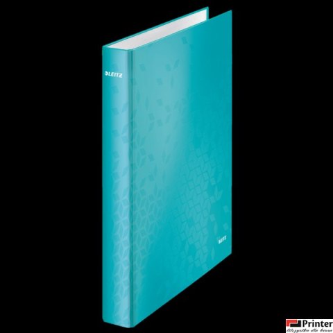 Segregator ringowy LEITZ A4 2DR/25mm turkusowy WOW 42410051