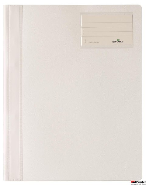 Skoroszyt A4 z kolorową okładką,rozszerz. PCW Biały 250002 DURABLE