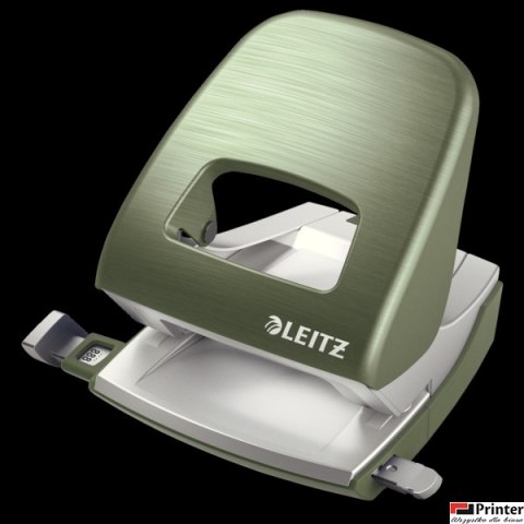 Dziurkacz duży metalowy Leitz Style, seledynowy, 10 lat gwarancji, 30 kartek 50060053