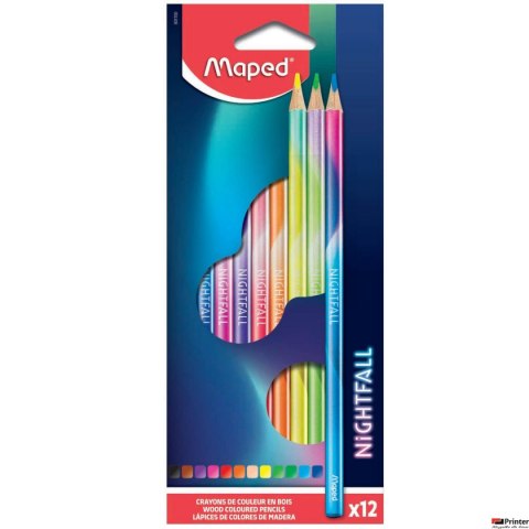 Kredki Nightfall 12 szt. pud. z zaw. 831700 Maped