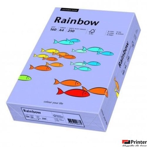 Papier xero kolorowy A4 160g fiolet R60 RAINBOW 88042571 250ark
