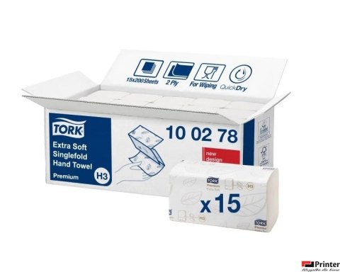 Ręcznik ZZ w składce H3 TORK 100278 Extra Premium