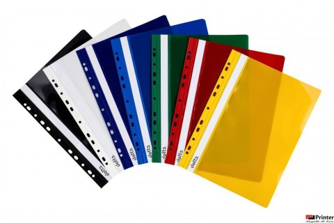 Skoroszyt DOTTS A4 twardy wpinany czerwony (10szt) SH-DOT-01-01