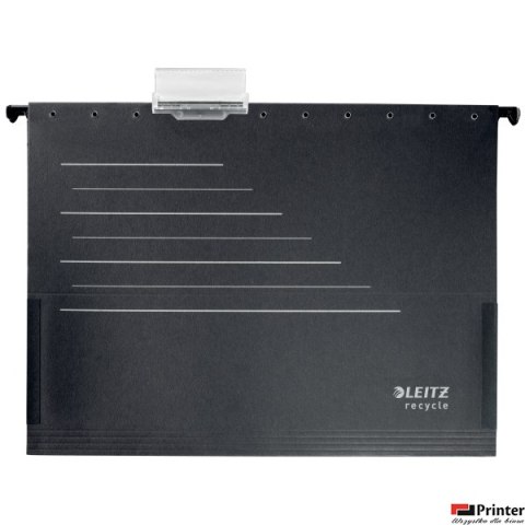 Teczki zawieszane z boczkam Alpha Recycle, czarna, 19220095 LEITZ
