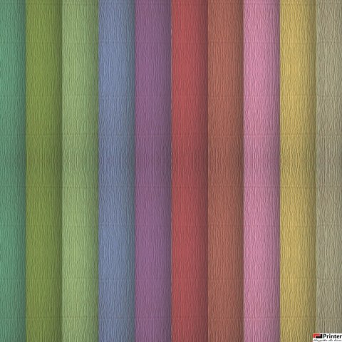 Bibuła marszczona Creatinio 25x200 mały mix pastelowy komplet 10 sztuk 400153933 TOP-2000