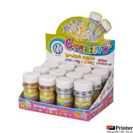 Brokat 43g - złoty/srebrny mix ASTRA, 335117008