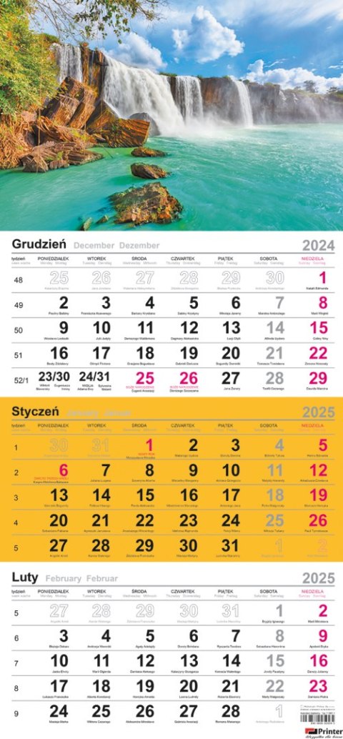 Kalendarz trójdzielny (H) 2026 Michalczyk i Prokop T-106T-05