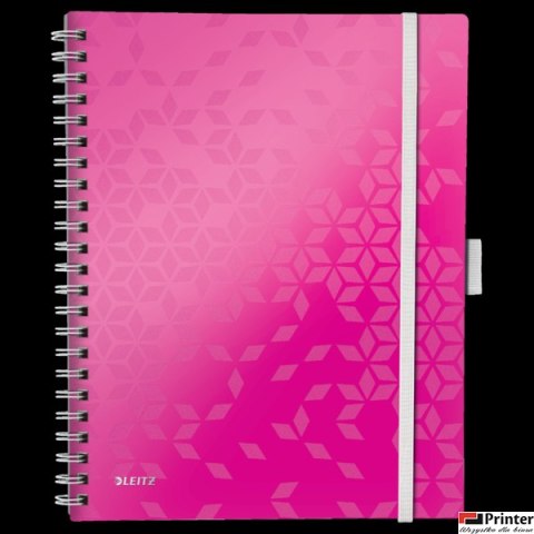 Kołonotatnik Be Mobile LEITZ WOW PP A4 80k różowy 46450023