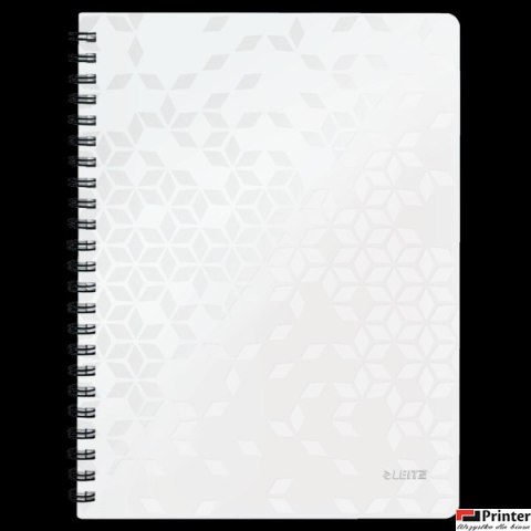 Kołonotatnik w kratkę A4 PP Leitz WOW, biały 46380001