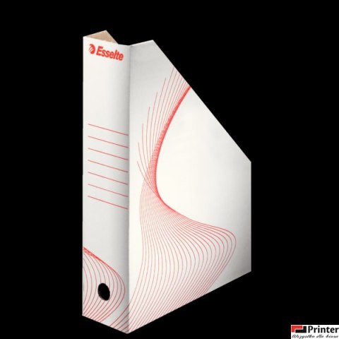 Pojemnik kartonowy na czasopisma 80mm biały ESSELTE 493222