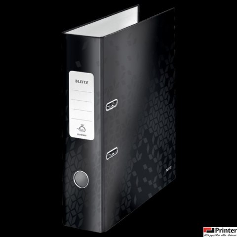 Segregator z mechanizmem WOW Leitz 180, A4/80mm, czarny 10050095