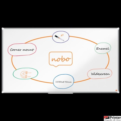 Tablica porcelanowa panoramiczna Nobo Premium Plus 70 1550x870mm 1915368