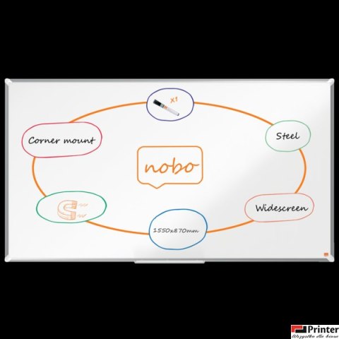 Tablica stalowa panoramiczna Nobo Premium Plus Widescreen 70 1550x870mm 1915373