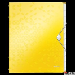 Teczka segregująca 12 przekładek PP Leitz WOW, żółta 46340016