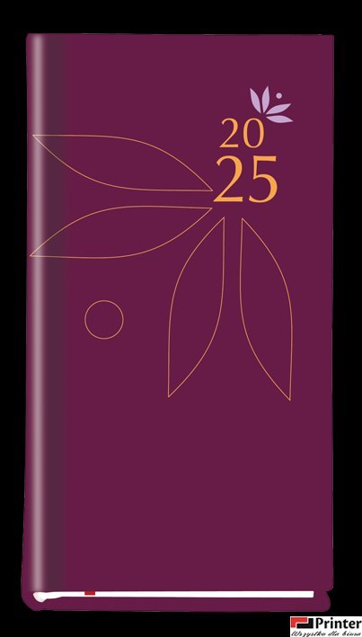 Terminarz Koliber 75x130mm 2026 - fioletowy Michalczyk i Prokop T-320-06 KALENDARZ tydzień na 2 stronach