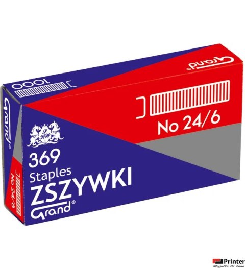 Zszywki_24/6 GRAND 369 1 op. x 1000sztuk 110-1388