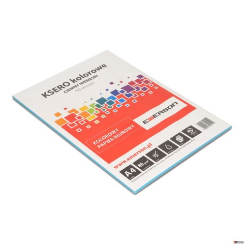 KSERO KOLOR A4 CIEMNY NIEBIESKI 80g, 50 arkuszy xem408051x10x050