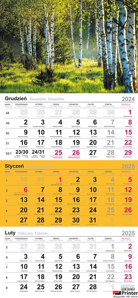 Kalendarz trójdzielny (H) 2026 Michalczyk i Prokop T-106T-02