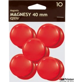 Magnes 40mm GRAND czerwony (10szt ) 130-1701