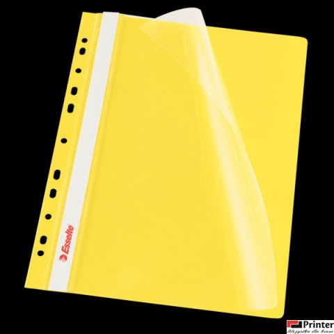 Skoroszyt wpinany ESSELTE żółty 13584 10szt. w folii
