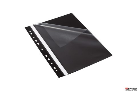 Skoroszyt z perforacją EVO, A4 czarny BANTEX BUDGET 400076708